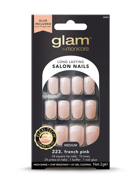 At Home Salon Nail Kit - 223. French Pink Med Square 2g