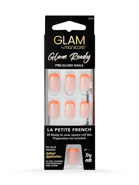 Glam Ready Pre-Glued Nails 30pcs – La Petite French