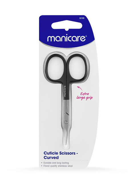 Cuticle Scissors, Curved, Extra Large Grip