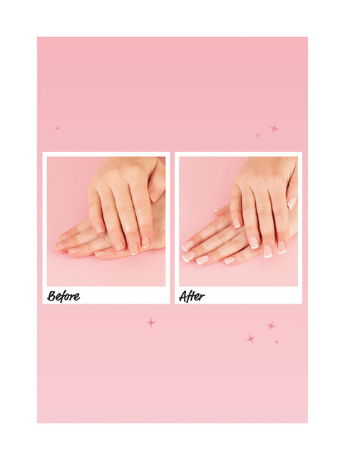 Press On Nails Short Square French Pink Kit