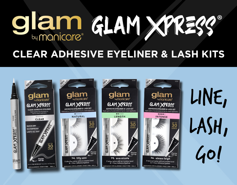 Glam Xpress™ Clear Adhesive Eyeliner & Lash Kits. Line Lash Go!