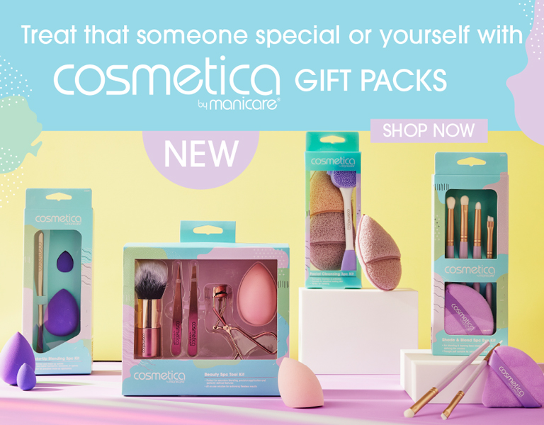 Treat that someone special or yourself with Cosmetica by Manicare Gift Packs