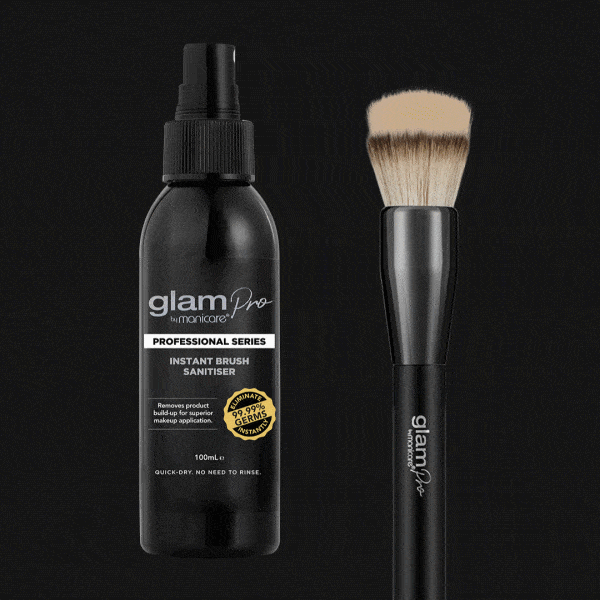 Clean with Glam by Manicare® Pro Instant Brush Sanitiser