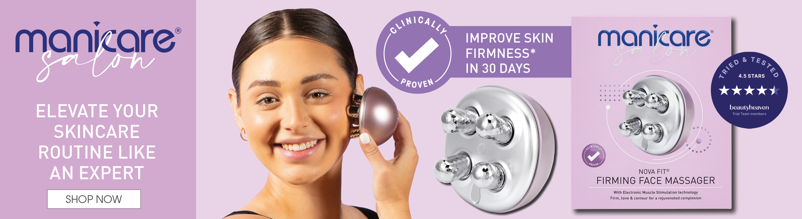 NOVA FIT® - the 5 minute facial workout to enhance your daily skin regimen.